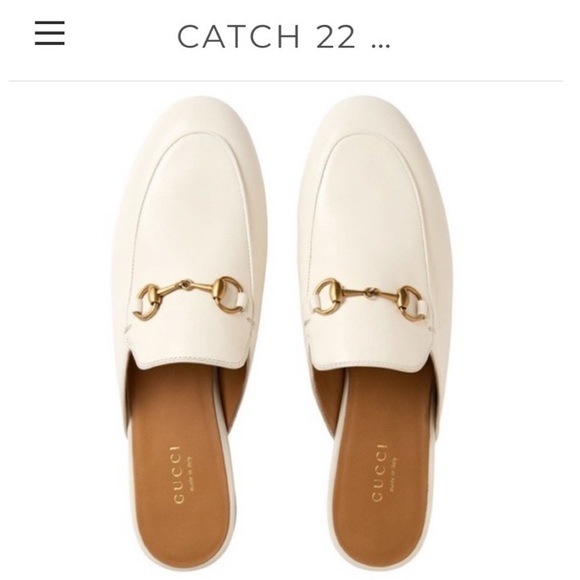 Gucci Shoes - Gucci Ivory Princetown Loafer Mule Sz 38.5 (US 8)